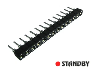 10pcs 310-91-114-41-001 PRECI-DIP Socket SIL 14 way STRIP TURNED PIN Pitch2,54mm - Imagen 1 de 2