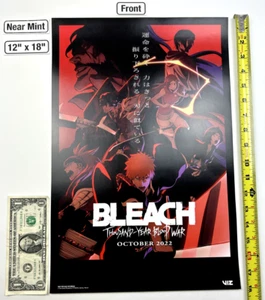 Bleach Thousand-Year Blood War  12 x 18 Poster VIZ 2022 NYCC 20th Anniversary - Picture 1 of 6