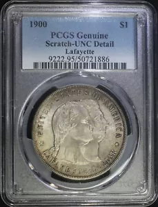 1900 Lafayette Silver Dollar PCGS Unc Detail BU Original Surfaces - Scratches - Picture 1 of 2