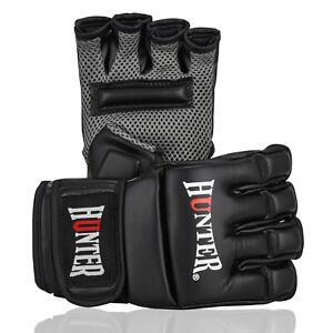 Hunter Boxing MMA Gloves Grappling Punching Bag Training Martial Arts Sparring 
