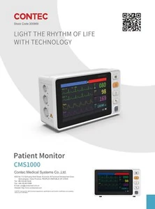 Patientenmonitor, Vitalfunktionen, Intensiv ECG, NIBP, SPO2, RESP TEMP - Picture 1 of 11