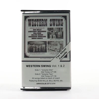 Western Swing Vol. 1 & 2 Historic Recordings (Cassette Tape, 1984 Arhoolie) RARE Foto 1 de 4