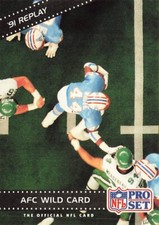 1992 Pro Set #55 AFC Wild Card Game Houston Oilers