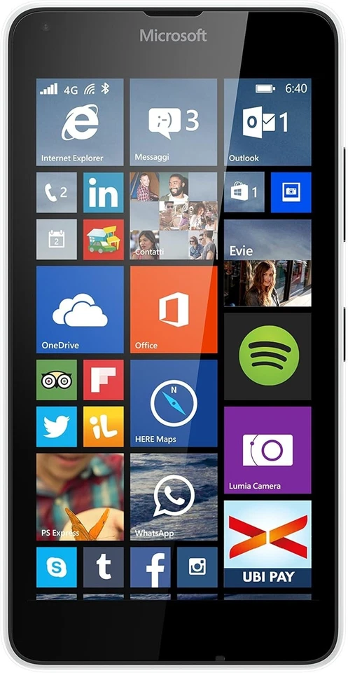 Microsoft Lumia 640 5 inch SIM-Free unlocked 8 GB Smartphone - White - Image 1 of 4