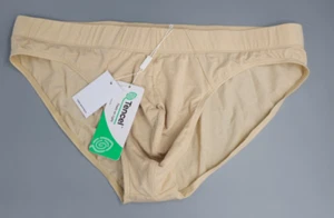 Todd Sanfield Tencel Badeslip Herren XL sand beige hoch geschnitten einfarbig NEU - Bild 1 von 4