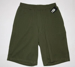 Pantalones cortos de punto de jersey de ajuste regular verde talla pequeña ID Ideology para hombre - Imagen 1 de 7