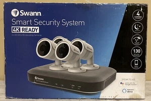 Swann Smart Security System 4K Ready 4 Camera & 4 Channel DVR - New In Box - Picture 1 of 7