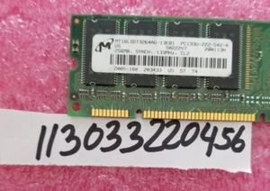 256MB 2RX8 SDRAM SDR PC 133 SYCH PC133 CL2 168PIN NON-ECC DUAL RANK 16X8 - Picture 1 of 1