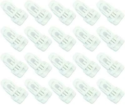 20 HOLDON® MIDI CLIP Molton Planen Spanner WEISS Spann Klammer Klemme Halter Öse