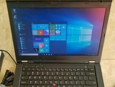 Lenovo ThinkPad T430 laptop Core i5 14" Screen DVDRW 8GB 128GB SSD Windows 10 - Image 1 of 4