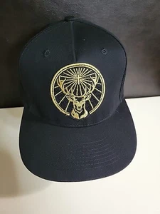 Jagermeister Hat Adult Black Adjustable Snapback Stag Logo Cap NWOT - Picture 1 of 11