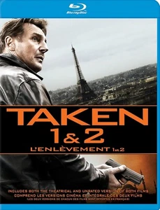Taken + Taken 2 - Liam Neeson Double Feature - New 2 Disc BluRAY Set - Picture 1 of 2