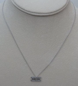 Tiffany & CO ATLAS Diamant 18K WG Anhänger Halskette - Bild 1 von 8