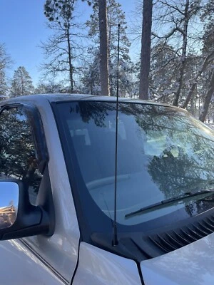 Mástil de antena de acero inoxidable negro de 21" radio AM/FM para Chevy Silverado 1999-2005 Foto 1 de 4