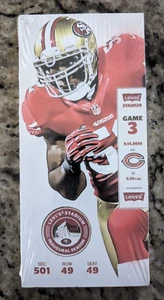 San Francisco 49ers Home Opener Levi’s Stadium 2014 Commemorative CERAMIC Ticket - Picture 1 of 2