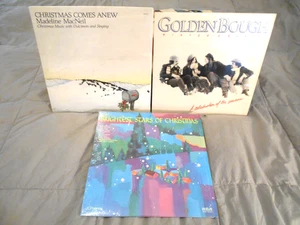 Madeline MacNeil Christmas Comes Anew Golden Bough Winter's Dance & Elvis LP Lot - Picture 1 of 2