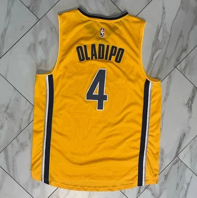 Nike Swingman Indiana Pacers Victor Oladipo #4 Jersey Men’s 52 Gold Sewn NBA - Image 1 of 4