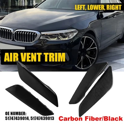 2x embellecedores laterales de fibra de carbono para BMW 530i Sedán G30 2017-2020 Foto 1 de 4