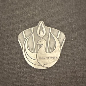 JIMMY EAT WORLD Logo Silver Tone Metal Belt Buckle - Picture 1 of 4