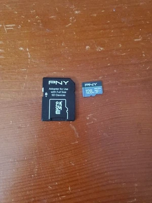  PNY 128 GB Micro SDXC Flash Card Class 10 Highspeed Memory MicroSD - Image 1 of 2