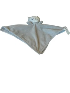 Kohls Cares Sleeping Owl Lovey Security Blanket Plush Fleece 12" Gray White - Picture 1 of 5