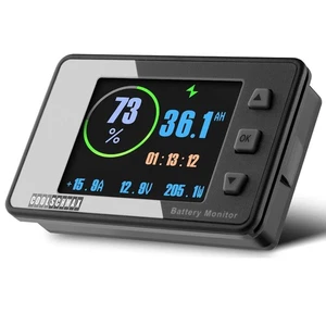 CoolschMax 300A Batterie Shunt Monitor Hoch-/Niederspannung für Wohnmobil schwarz  - Bild 1 von 9
