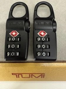 SET OF TWO TUMI ALFA BLACK TSA LOOKS BLACK - Picture 1 of 5