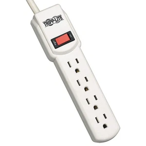 TRIPP LITE TLP404 Surge Protector Strip,4 Outlet,Gry 4HHG4 - Picture 1 of 1