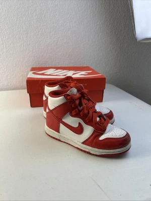 Zapatos de baloncesto Nike Dunk High PS blancos rojos DD2314-106 niños talla 12,5C con caja Foto 1 de 4