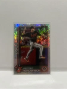 GUNNAR HENDERSON Sand Glitter 2025 Topps Series 1 #65 Baltimore Orioles - Picture 1 of 2