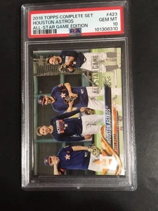 2018 TOPPS COMPLETE SET HOUSTON ASTROS, #423, PSA 10 (Free Shipping On Any 3!) - Picture 1 of 2