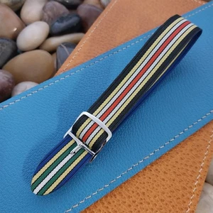 18mm Perlon 60er/70er Jahre Wende Vintage Uhrenarmband unbenutzt NOS Classic Strap - Bild 1 von 8
