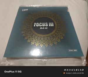 729 Friendship FOCUS 3 III Esponja de Goma para Tenis de Mesa Pips-in, Negra 2.1 H44 - Imagen 1 de 2