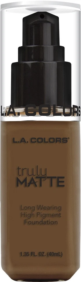 L.a. Colors Truly Matte Long Wearing High Pigment Foundation CLM364 Mahogany