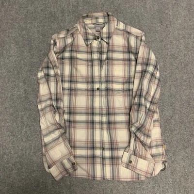 Blusa Carhartt Top Mujer Camisa Botón Manga Larga Talla S Talla Pequeña 4/6 Foto 1 de 4