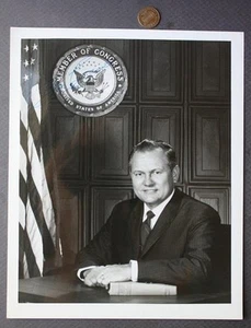 Foto vintage firmada/autografiada del congresista de Florida William Cramer 1955-71 -- - Imagen 1 de 1