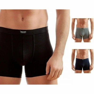 BOXER UOMO COTONE  ENRICO COVERI BIELASTICO ART. EB1000 ELASTICO INTERNO 6 PZ - Immagine 1 di 3