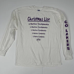 Los Angeles Lakers Another Champion Christmas List Size XL Long Sleeve - Picture 1 of 4
