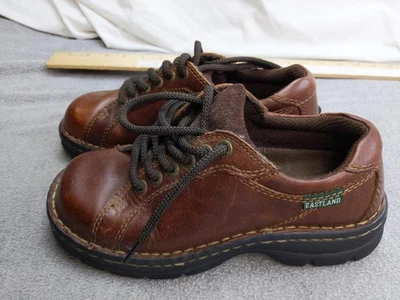 Eastland Windsor Shoes Womens Size 6 Brown Leather Lace Up Comfort 3637 - Image 1 of 4