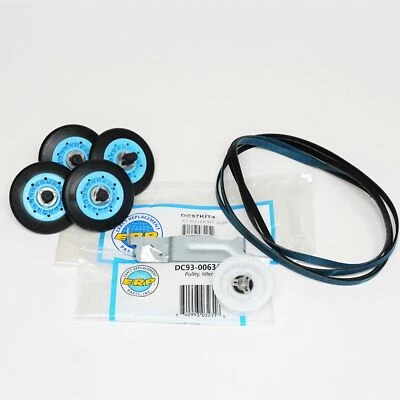 Kit de reparación de secadora DC97KIT4 para Samsung, incluye correa, rodillos y polea loca Foto 1 de 4