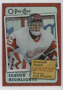 2007-08 O-Pee-Chee Season Highlights Dominik Hasek #SH17 HOF
