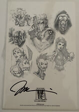 Wildstorm Comics 10th Anniversary WILD.C.A.T.S Promo Card Signed By Jim Lee COA