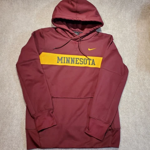Nike Hoodie Adult Small Minnesota Golden Gophers On-Field Repel Jacket Maroon Cover