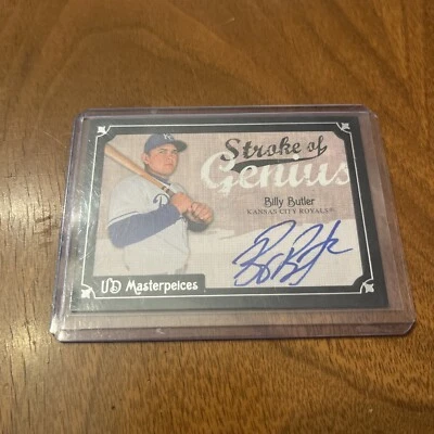 2007 UD Masterpieces Stroke of Genius Billy Butler #SG-BB Auto Foto 1 de 2