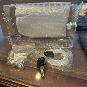 Thermostat Cover Large Universal Key Lock Clear Box Guard Wall Mounted Clear NEW - Picture 1 of 6