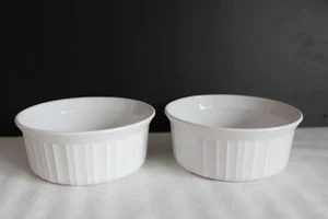 Corning Ware French White F-16-B Casserole Round Dish 5.5" Set of 2 - Picture 1 of 4