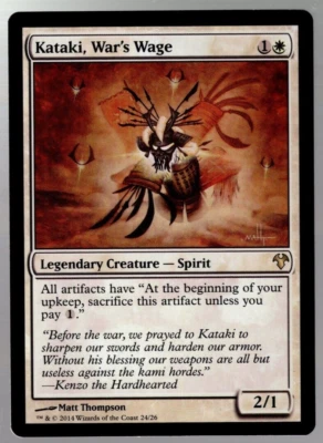 Kataki, War's Wage 24/26 Non Foil Rare Modern Event Deck MTG Near Mint - Image 1 of 2