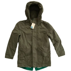 B12-Boden, 8/9Y, l/s cotton/poly coat jacket parka (8/9 Years, Green Parka) - Picture 1 of 3