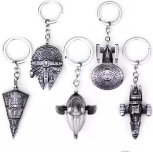 Star Wars Keyrings Startrek Keyrings Firefly Keyrings Metal spaceship Keyring - Picture 1 of 34