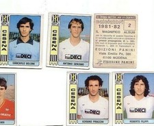 FIGURES ALBUM FOOTBALLERS CESENA 1981 82 1982 BOLDINI,FILIPPI,GENZANO,PIRACCINI